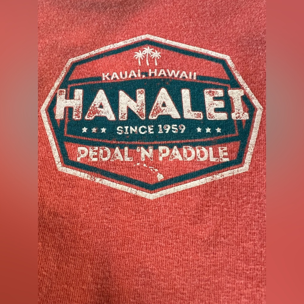 Hanalei, Hawaii Coral T-Shirt men’s, women’s sz. 2X Kauai - Picture 3 of 5